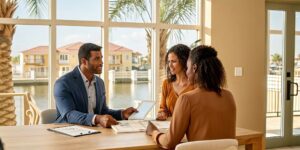 A local agent helps a client with ACA plans in Kissimmee, FL.