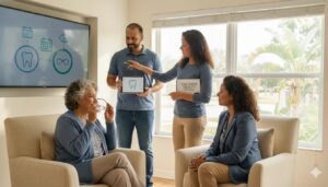 People comparing dental and vision insurance plans in Orlando, FL.